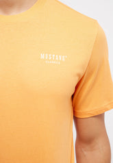 T-Shirt Męski Mustang Austin Logo Tangerine 1014950 7036
